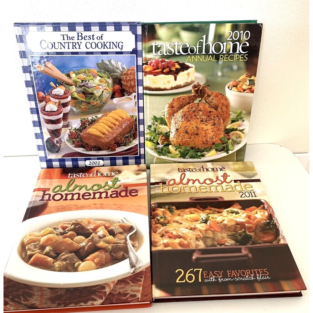 Taste of Home Cookbooks: Almost Homemade, Country Cooking,2010-11 Annual Recipes